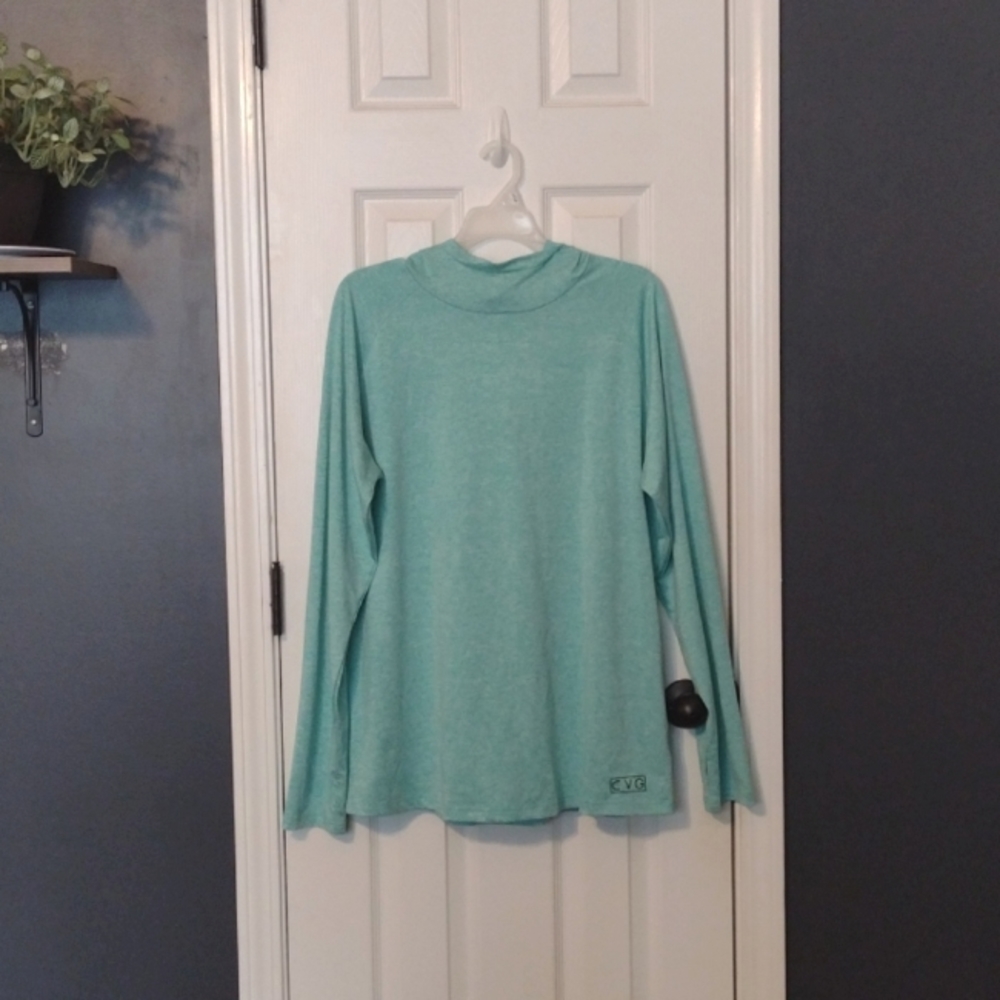 Constantly varied gear hooded warm up shirt